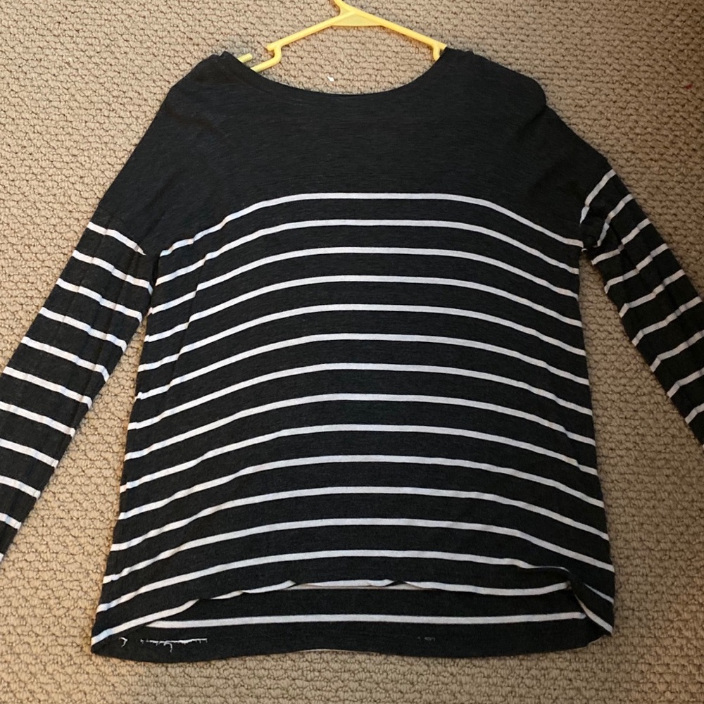 Striped grey/white sweater